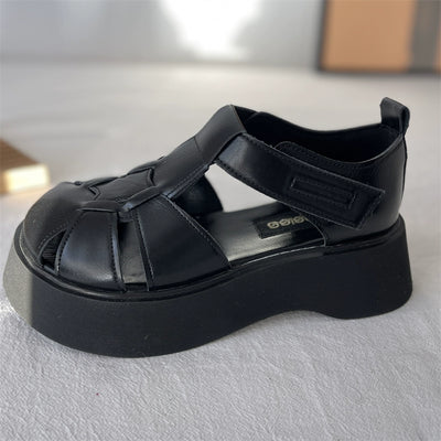 Women Summer Comfortable Platform Hollow Roman Sandals