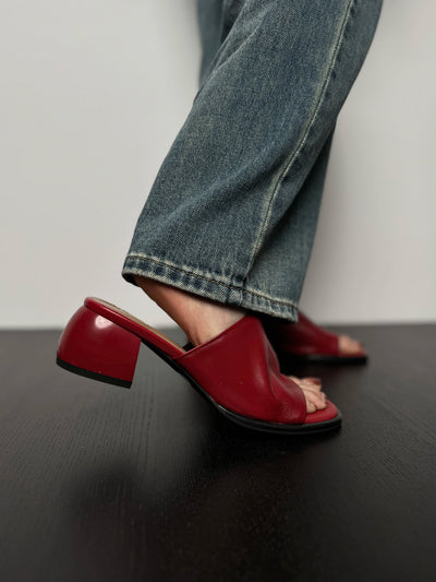 Summer Casual Sheepskin Leather Open Toe Soft Chunky Shoes