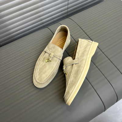 Women Sheepskin Leather Soft Flat Shoes Slip-On Shoes