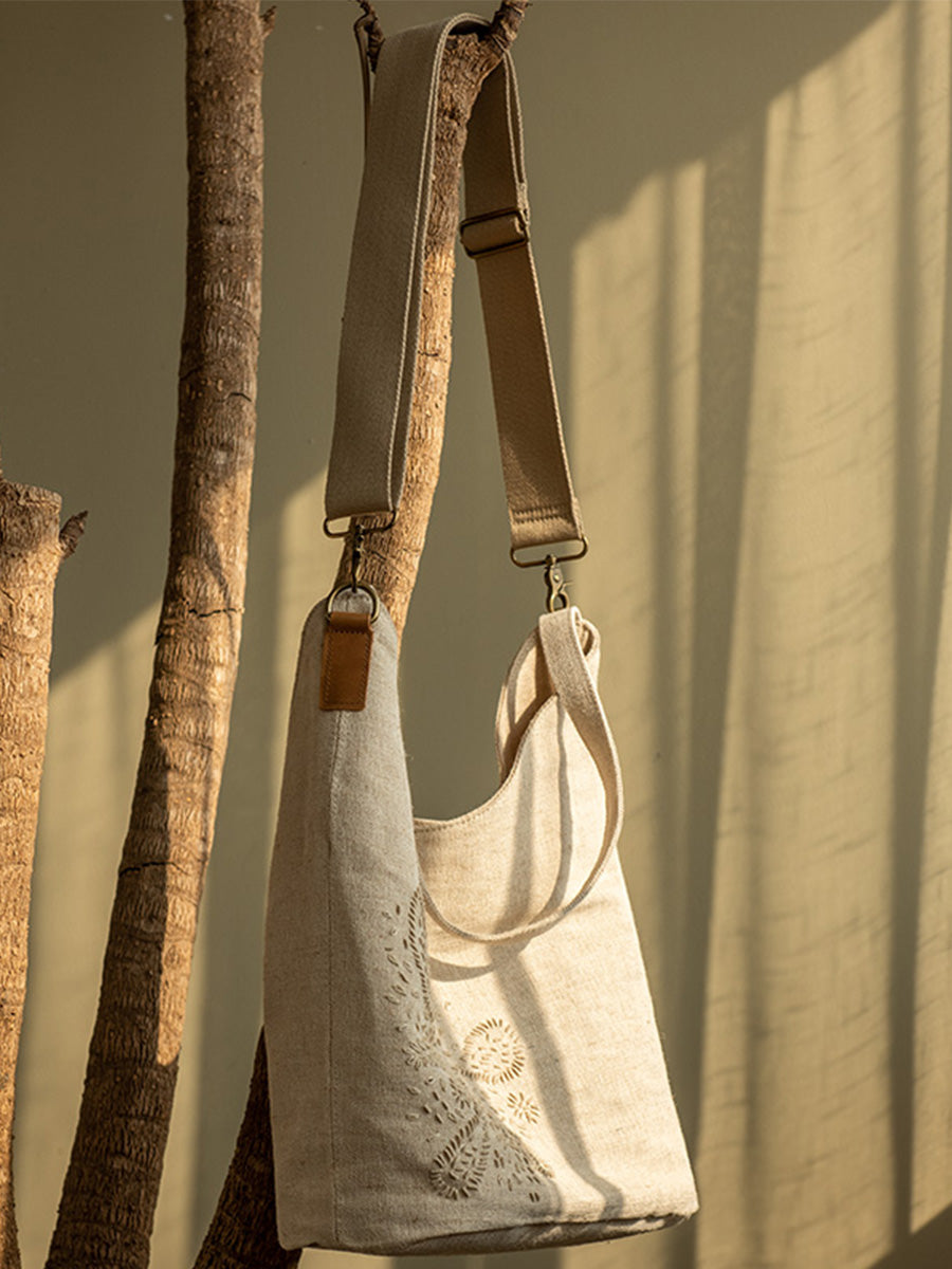 Babakud Retro Handmade Linen Shoulder Crossbody Bag