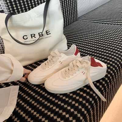 Women Casual Versatile Patchwork Lace-Up Shoes