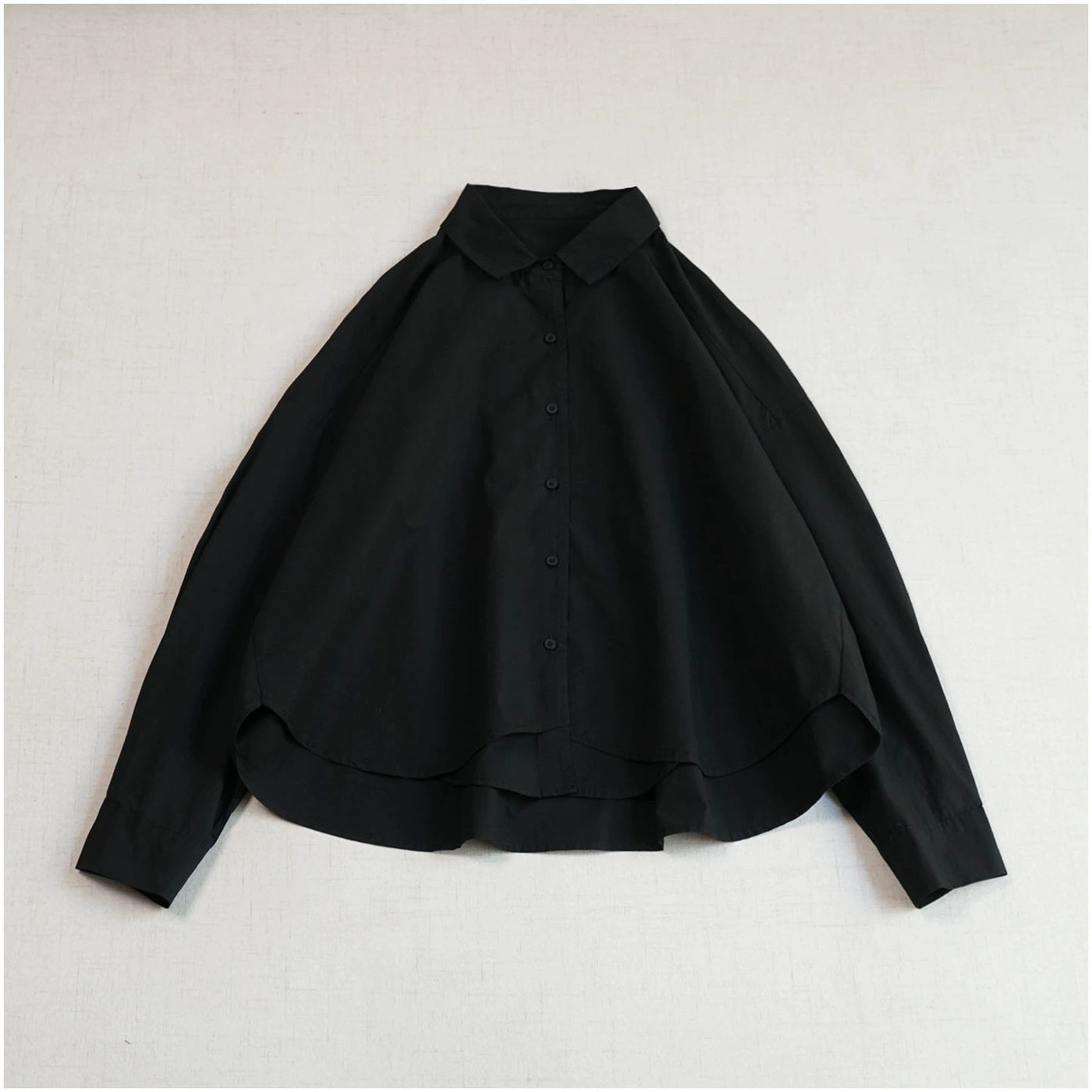 Retro Cotton Casual Solid Color Loose Versatlie Shirt