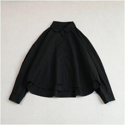 Retro Cotton Casual Solid Color Loose Versatlie Shirt