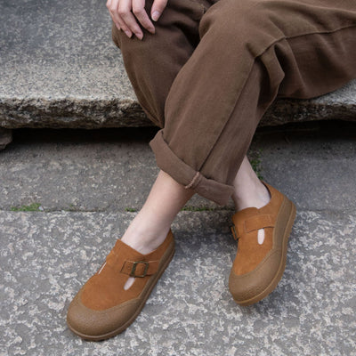 Women Casual Comfortable Genuine Leather Birkenstock Flats