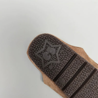 Women Soft Sole Leather Slides Comfortable Casual Slip-On Slippers