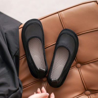 Casual Comfy Retro Soft Leather Suede Slip-On Shoes for Women