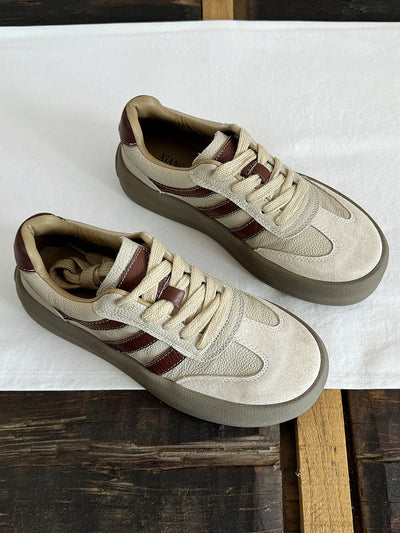 Babakud Women Lace-Up Leisure Low-Top Sneakers