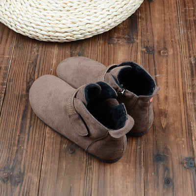 Women Retro Versatile Flat Lightweight Suede Ankle Boots