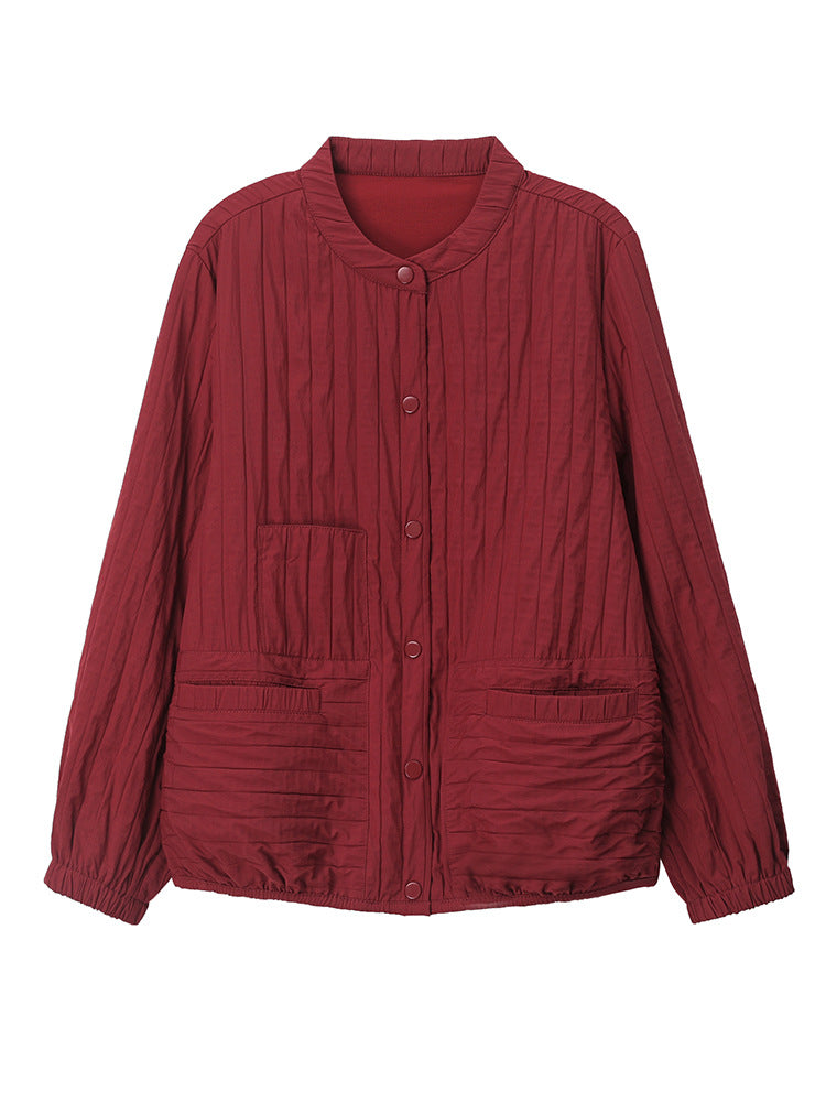 Women Elegant Casual Pleated Jackets