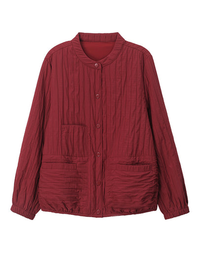 Women Elegant Casual Pleated Jackets
