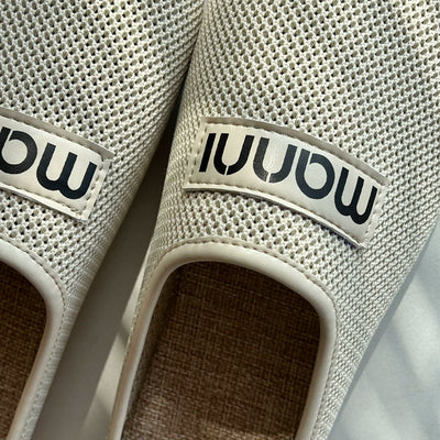 Women Summer Retro Mesh Closed Toe Soft Linen Sole Shoes