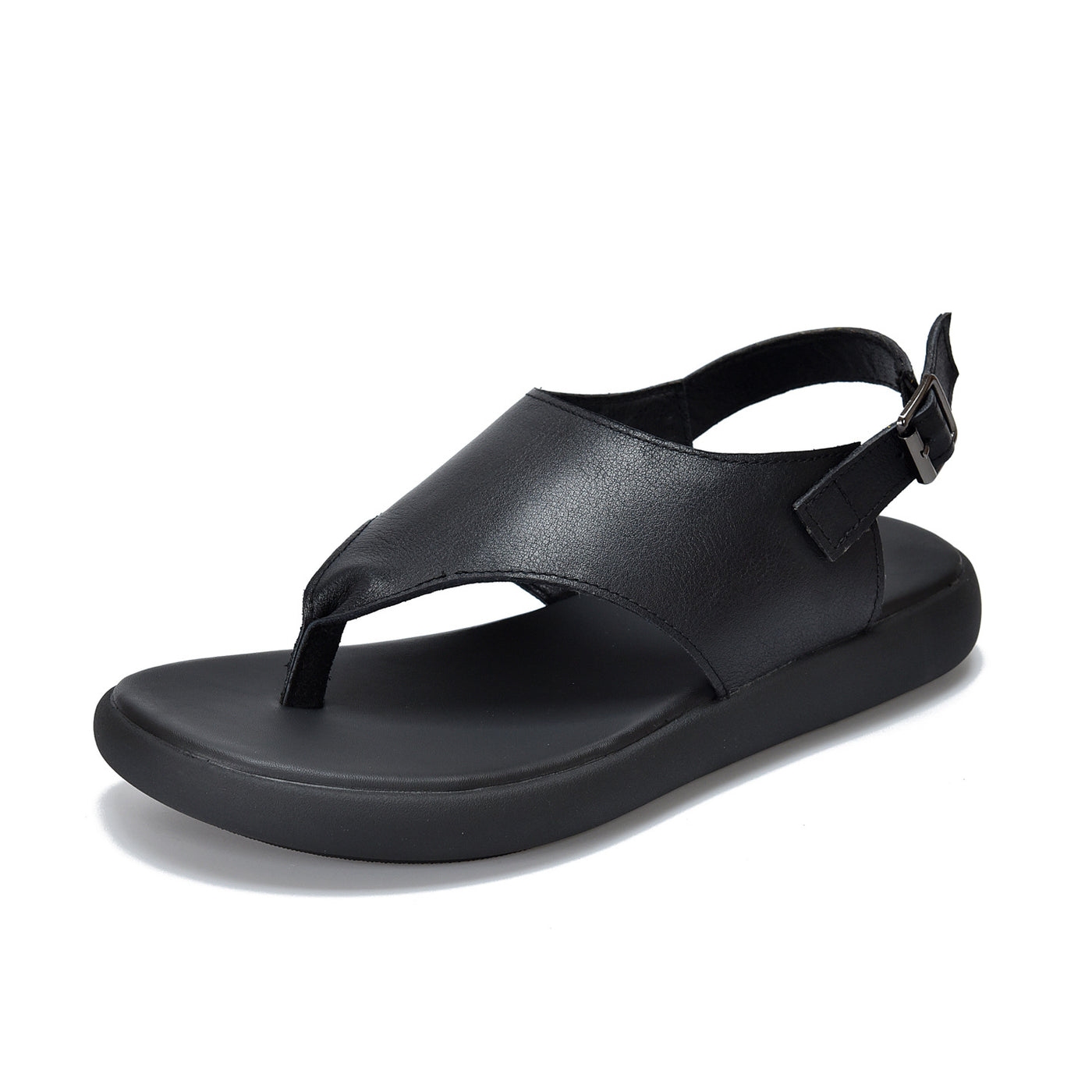Genuine Leather Retro Casual Flip-Flop Soft Sole Shoes