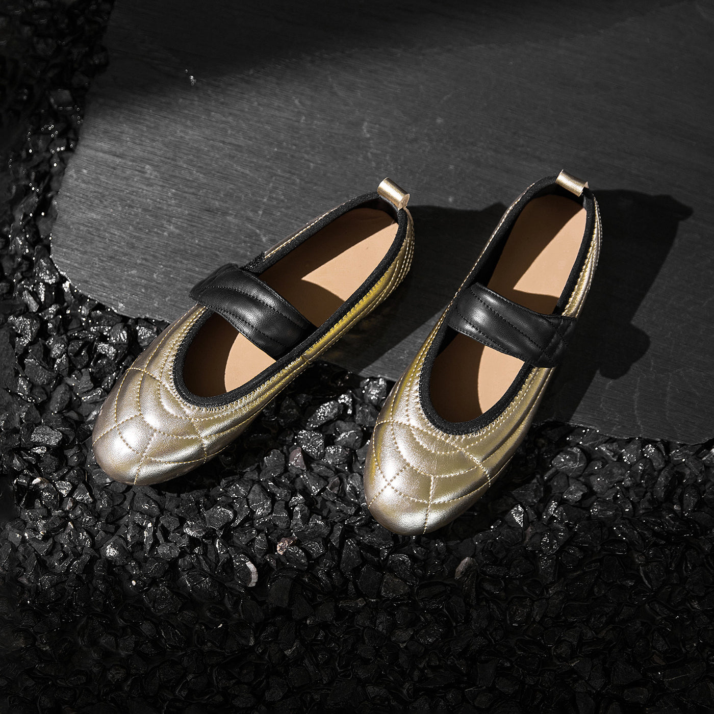 Sheepskin Leather Comfortable Soft Sole One Straped Flats