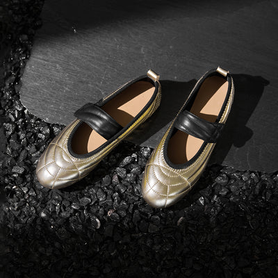 Sheepskin Leather Comfortable Soft Sole One Straped Flats