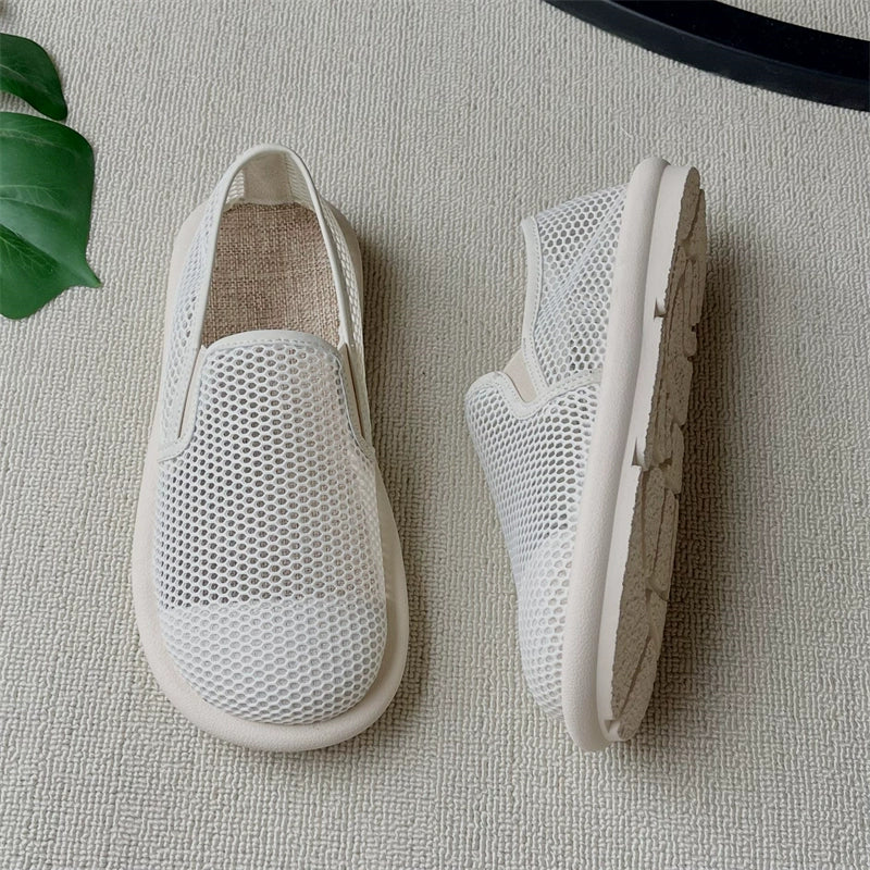 Breathable Lightweight Soft-Soled Mesh Slip-On Shoes for Women