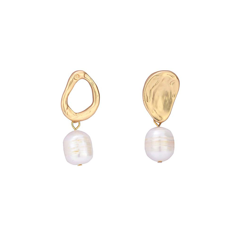 Babakud Retro Pearl Elegant Asymmetrical Earrings