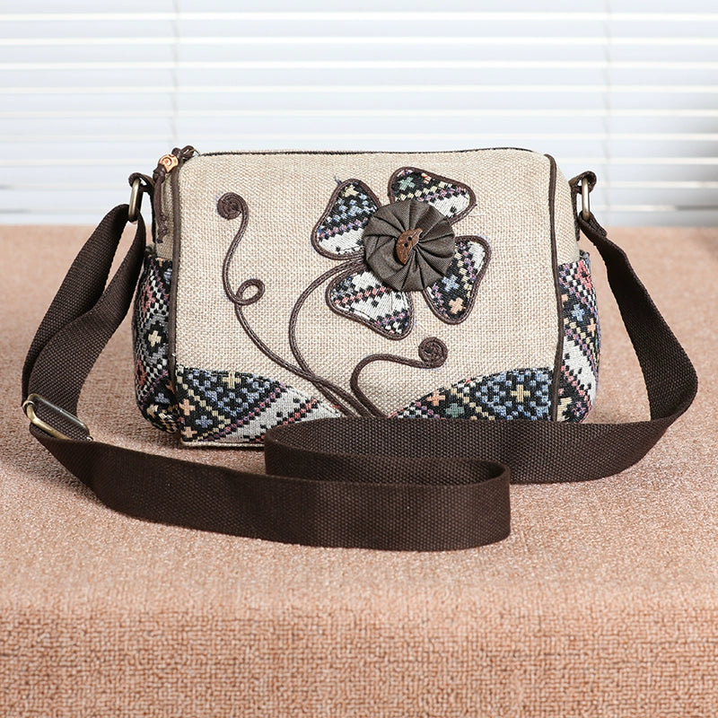 Babakud Women Vintage Woven Lightweight Shoulder Crossbody Bag