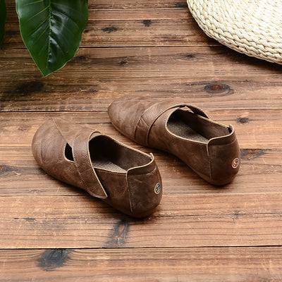 Casual Versatile Comfortable Soft Sole Velcro Flats for Women