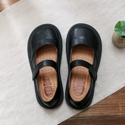 Babakud Women Casual Retro Wide Round Toe Velcro Sandals
