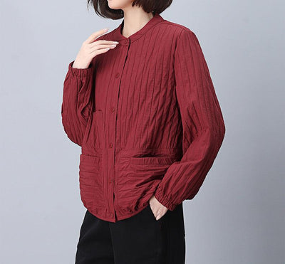 Women Elegant Casual Pleated Jackets
