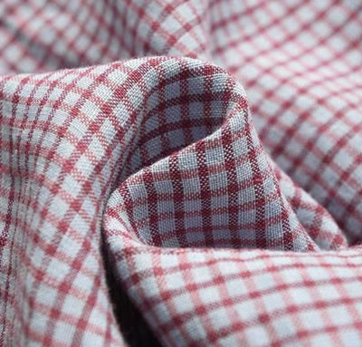 Women's Retro Loose Plaid Contrast Color Linen Polo Shirt