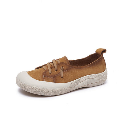 Babakud Retro Casual Round Toe Soft Sole Shallow Flats Shoes