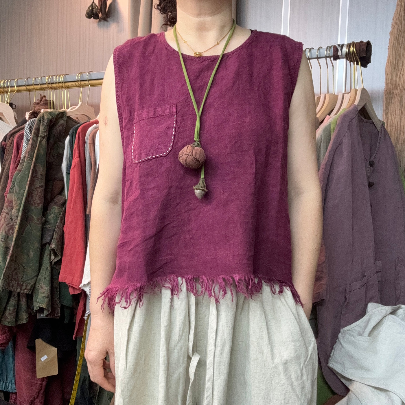 Babakud Summer Vintage Loose Fringe Casual Sleeveless Vest
