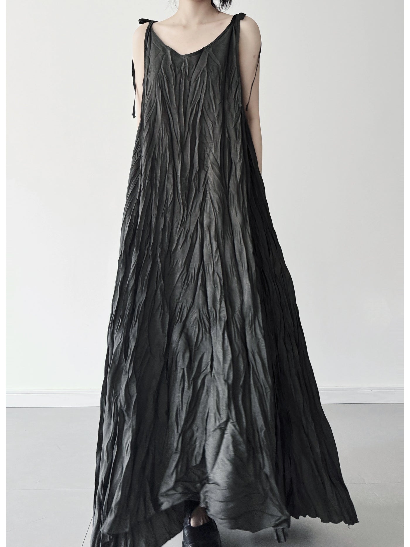 Summer Fashionable Irregular V Neck Sleeveless Lace Up Dress