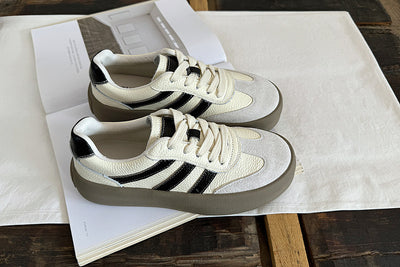 Babakud Women Lace-Up Leisure Low-Top Sneakers