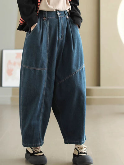 Casual Washed Loose Jeans for Women