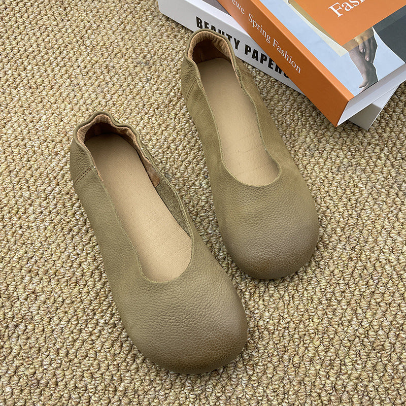 Babakud Spring Retro Comfortable Leather Slip-Ons Shoes