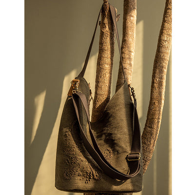 Babakud Retro Handmade Linen Shoulder Crossbody Bag