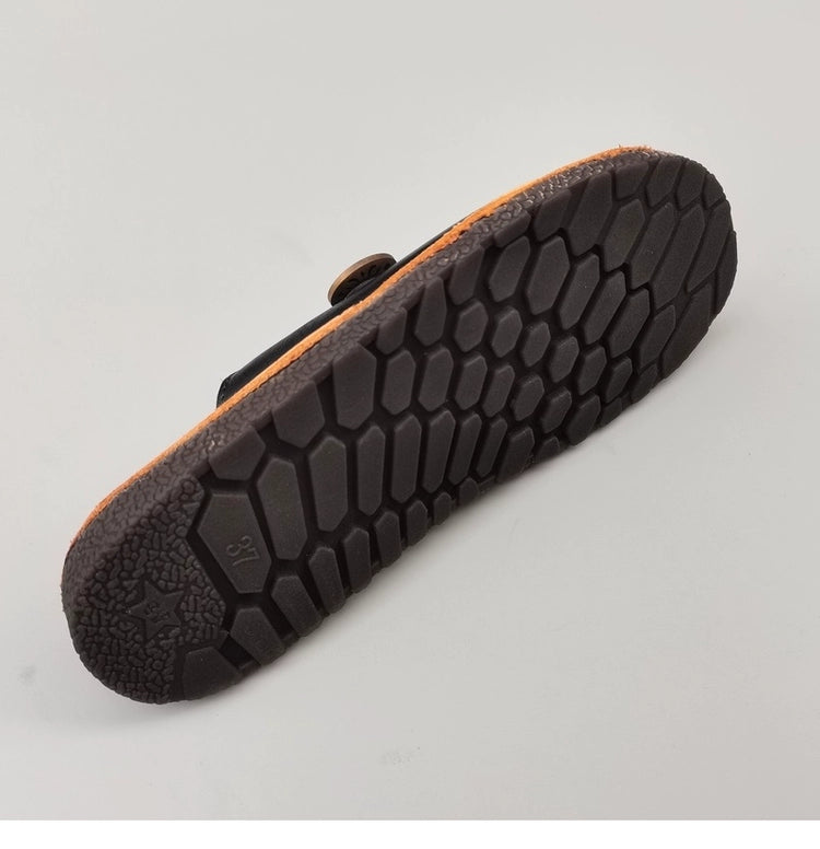 Summer Casual Leather Breathable Open Soft Toe Slippers