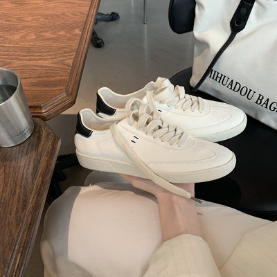 Women Casual Versatile Patchwork Lace-Up Shoes