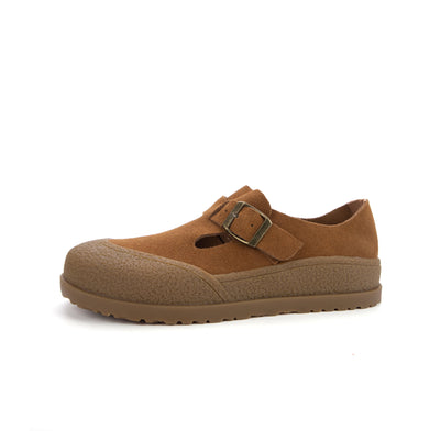 Women Casual Comfortable Genuine Leather Birkenstock Flats