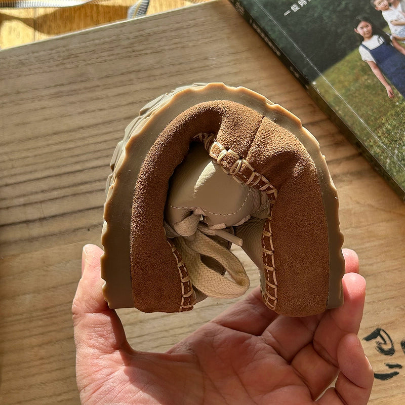 Babakud Women Spring Vintage Handmade Leather Lace-Up Shoes