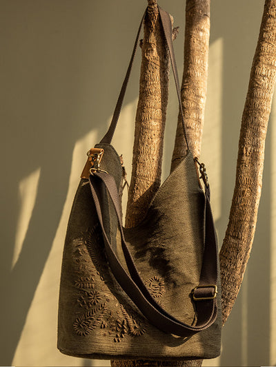Babakud Retro Handmade Linen Shoulder Crossbody Bag