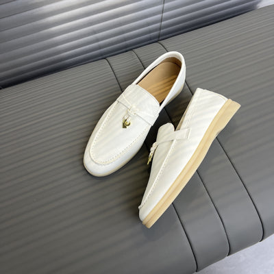 Women Sheepskin Leather Soft Flat Shoes Slip-On Shoes