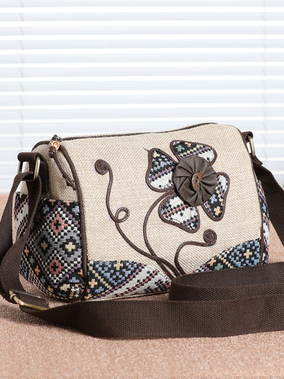 Babakud Women Vintage Woven Lightweight Shoulder Crossbody Bag