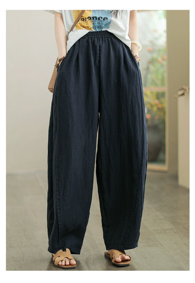 Babakud Summer Casual Tencel Straight-Leg Versatile Pants