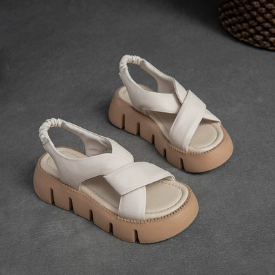 Women Top Genuine Leather Fashionable Open Toe Sandals
