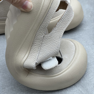 Casual Hollow Breathable Soft Leather Sandals for Women