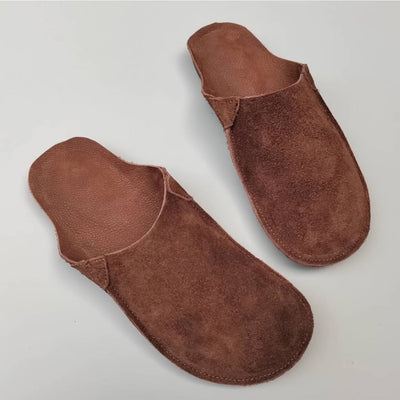 Women Soft Sole Leather Slides Comfortable Casual Slip-On Slippers