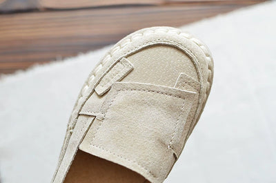 Summer Retro Sueded Shallow Flat Casual Slip-On Shoes