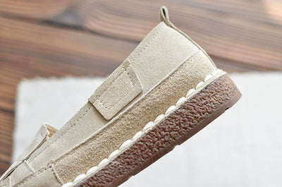 Summer Retro Sueded Shallow Flat Casual Slip-On Shoes