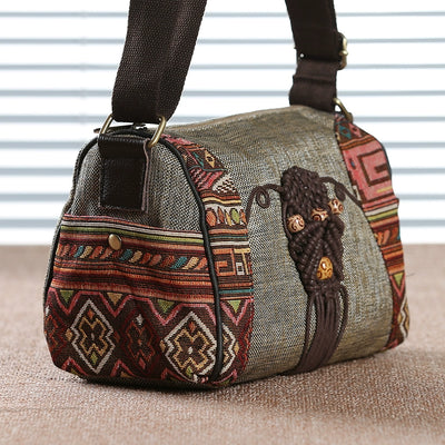 Babakud Women Vintage Woven Lightweight Shoulder Crossbody Bag