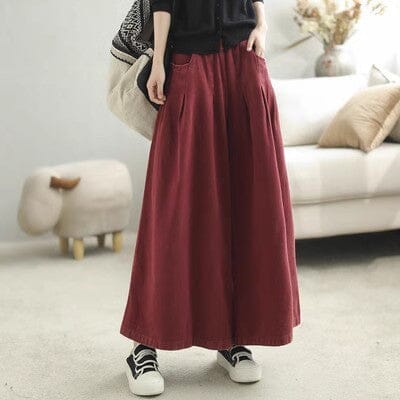 Autumn Spring Loose Cotton Solid Casual Pants