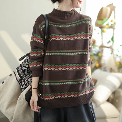 Autumn Winter Casual Fashion Loose Knitted Cardigan