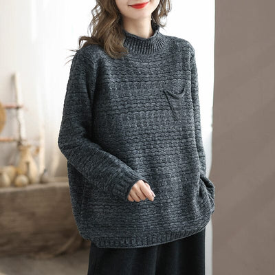 Autumn Winter Casual Knitted Loose Cardigan