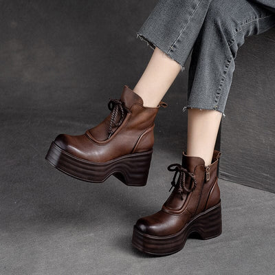 Autumn Winter Chunky Platform Casual Boots Dec 2023 New Arrival 